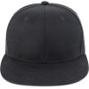 imageTrendy Apparel Shop Structured Cotton Round Flat Visor Snapback Baseball CapBlack