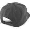 imageTrendy Apparel Shop Structured Cotton Round Flat Visor Snapback Baseball CapDark Grey