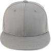 imageTrendy Apparel Shop Structured Cotton Round Flat Visor Snapback Baseball CapGrey