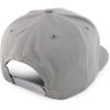 imageTrendy Apparel Shop Structured Cotton Round Flat Visor Snapback Baseball CapGrey