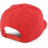 imageTrendy Apparel Shop Structured Cotton Round Flat Visor Snapback Baseball CapRed