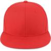 imageTrendy Apparel Shop Structured Cotton Round Flat Visor Snapback Baseball CapRed