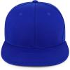 imageTrendy Apparel Shop Structured Cotton Round Flat Visor Snapback Baseball CapRoyal