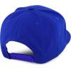 imageTrendy Apparel Shop Structured Cotton Round Flat Visor Snapback Baseball CapRoyal