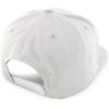 imageTrendy Apparel Shop Structured Cotton Round Flat Visor Snapback Baseball CapWhite