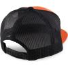 imageTrendy Apparel Shop Structured High Profile 7 Panel Flat Bill Mesh Back Snapback CapCharcoal Orange Black