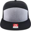 imageTrendy Apparel Shop Structured High Profile 7 Panel Flat Bill Mesh Back Snapback CapHgrey Black
