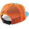 imageTrendy Apparel Shop Unstructured 6 Panel Performance Wide Set Mesh Back CapTeal Orange