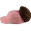 imageTrendy Apparel Shop Womens Pigment Dyed Baseball Cap with Patterned UndervisorDusty Pink Floral