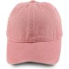 imageTrendy Apparel Shop Womens Pigment Dyed Baseball Cap with Patterned UndervisorDusty Pink Floral