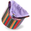 imageTrendy Apparel Shop Womens Pigment Dyed Baseball Cap with Patterned UndervisorLavender Stripes