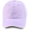 imageTrendy Apparel Shop Womens Pigment Dyed Baseball Cap with Patterned UndervisorLavender Stripes