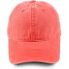 imageTrendy Apparel Shop Womens Pigment Dyed Baseball Cap with Patterned UndervisorSherbet Stripes
