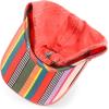 imageTrendy Apparel Shop Womens Pigment Dyed Baseball Cap with Patterned UndervisorSherbet Stripes
