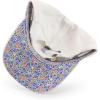 imageTrendy Apparel Shop Womens Pigment Dyed Baseball Cap with Patterned UndervisorWhite Floral