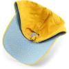 imageTrendy Apparel Shop Womens Pigment Dyed Baseball Cap with Patterned UndervisorYellow Polka Dots