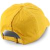 imageTrendy Apparel Shop Womens Pigment Dyed Baseball Cap with Patterned UndervisorYellow Polka Dots