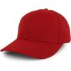 imageTrendy Apparel Shop 6 Panel Performance Laser Cut Perforated Back Baseball CapRed