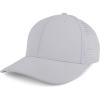 imageTrendy Apparel Shop 6 Panel Performance Laser Cut Perforated Back Baseball CapWhite