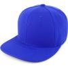 imageTrendy Apparel Shop Classic Plain 6 Panel Structured Flat Bill Snapback CapRoyal
