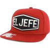 imageTrendy Apparel Shop El Jefe Embroidered Flatbill Snapback CapRed