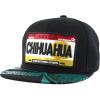 imageTrendy Apparel Shop Mexico States Auto License Plate Theme Flat Bill Snapback CapChihuahua Black
