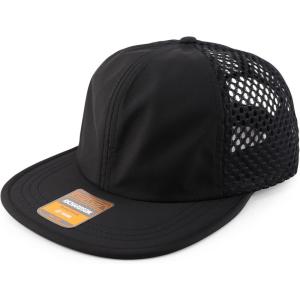 imageTrendy Apparel Shop Unstructured 6 Panel Performance Wide Set Mesh Back CapBlack