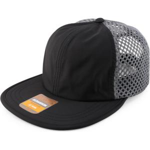 imageTrendy Apparel Shop Unstructured 6 Panel Performance Wide Set Mesh Back CapBlack Charcoal