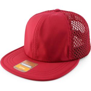 imageTrendy Apparel Shop Unstructured 6 Panel Performance Wide Set Mesh Back CapCardinal