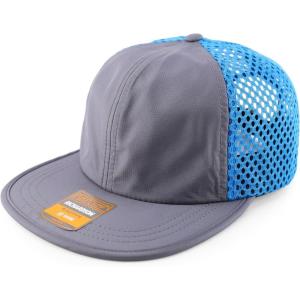 imageTrendy Apparel Shop Unstructured 6 Panel Performance Wide Set Mesh Back CapCharcoal Cyan