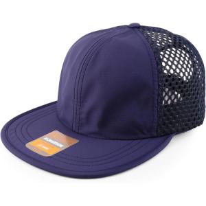 imageTrendy Apparel Shop Unstructured 6 Panel Performance Wide Set Mesh Back CapNavy