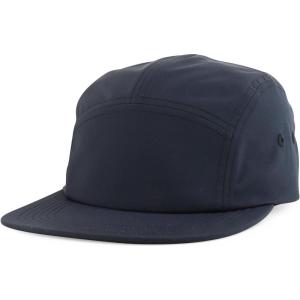imageTrendy Apparel Shop Unstructured Lightweight Flatbill Poly Camper CapBlack