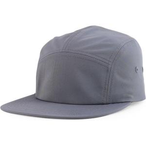 imageTrendy Apparel Shop Unstructured Lightweight Flatbill Poly Camper CapDeep Smoke