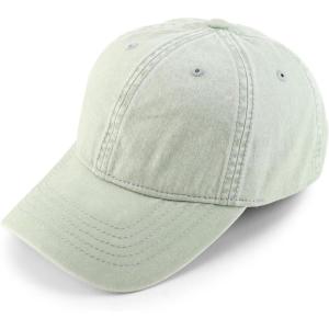 imageTrendy Apparel Shop Womens Pigment Dyed Baseball Cap with Patterned UndervisorSage Polka Dots