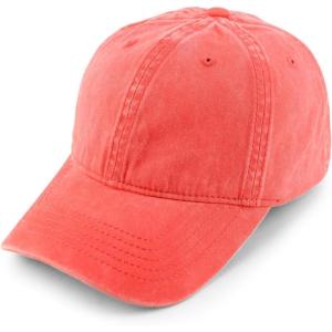 imageTrendy Apparel Shop Womens Pigment Dyed Baseball Cap with Patterned UndervisorSherbet Stripes