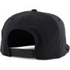 imageTrendy Apparel Shop 5 Panel Hybrid Perforated Rope Flatbill Snapback CapBlack