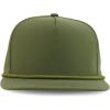imageTrendy Apparel Shop 5 Panel Hybrid Perforated Rope Flatbill Snapback CapOlive