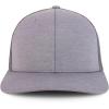 imageTrendy Apparel Shop 6 Panel Sonic Heather Trucker Baseball CapAuthentic Heather Grey