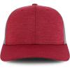 imageTrendy Apparel Shop 6 Panel Sonic Heather Trucker Baseball CapMaroon Heather Grey