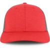 imageTrendy Apparel Shop 6 Panel Sonic Heather Trucker Baseball CapRed Heather Grey