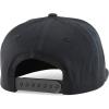 imageTrendy Apparel Shop 7 Panel Cotton Structured Flat Bill Camper Style Snapback CapBlack