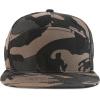 imageTrendy Apparel Shop 7 Panel Cotton Structured Flat Bill Camper Style Snapback CapBlack Camo