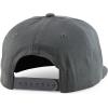 imageTrendy Apparel Shop 7 Panel Cotton Structured Flat Bill Camper Style Snapback CapDark Grey