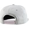 imageTrendy Apparel Shop 7 Panel Cotton Structured Flat Bill Camper Style Snapback CapLight Grey