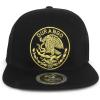 imageTrendy Apparel Shop City of Mexico Eagle Embroidered Flatbill Trucker Mesh CapDurango Black