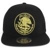 imageTrendy Apparel Shop City of Mexico Eagle Embroidered Flatbill Trucker Mesh CapJalisco Black