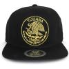 imageTrendy Apparel Shop City of Mexico Eagle Embroidered Flatbill Trucker Mesh CapTijuana Black