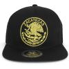 imageTrendy Apparel Shop City of Mexico Eagle Embroidered Flatbill Trucker Mesh CapZacatecas Black