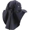 imageTrendy Apparel Shop Outdoor Lightweight Sun Protection Wide Brim Cap with Neck FlapBlack