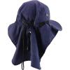 imageTrendy Apparel Shop Outdoor Lightweight Sun Protection Wide Brim Cap with Neck FlapNavy